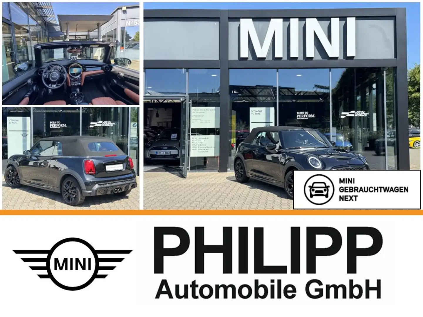 MINI Cooper S Cabrio Cooper S Cabrio JCW Adap.Fahrwerk LED AppleCar Чорний - 1