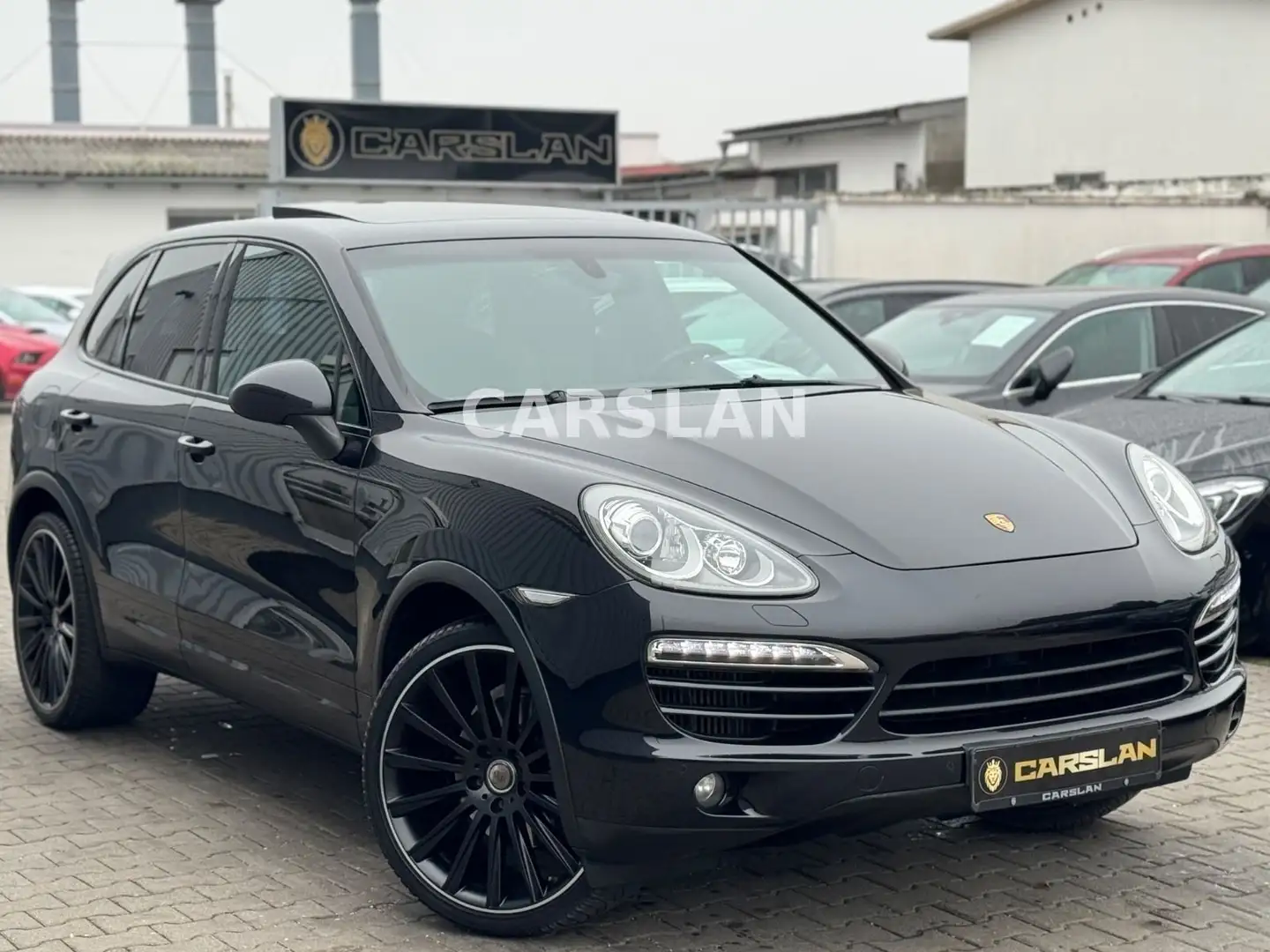 Porsche Cayenne Diesel 22"+LED+NAVI+PANORAMA+LEDER+SHZ Schwarz - 1
