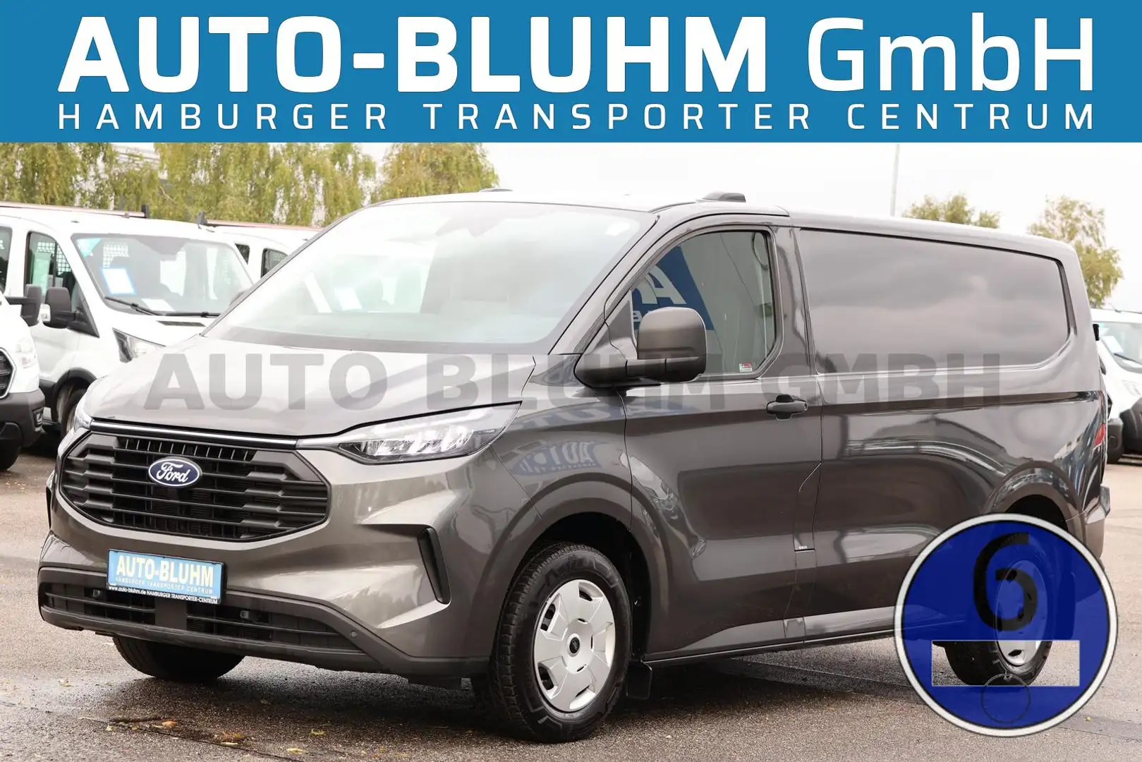 Ford Transit Custom Transit 320-EB Custom Kasten L1 + Navi Cam BLIS Grijs - 1