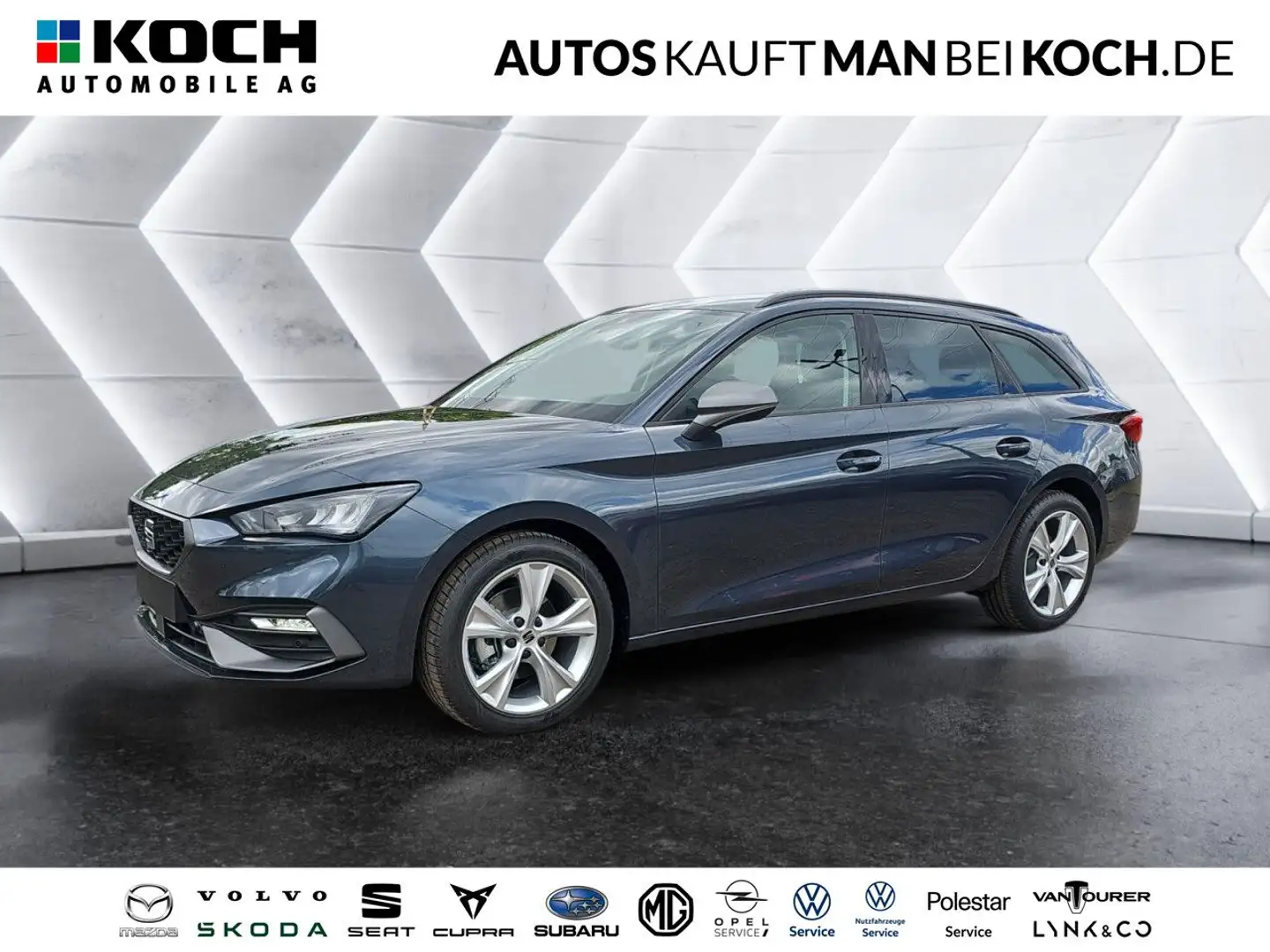 SEAT Leon Sportstourer 1.5eTSI DSG PDC ACC LED DAB AHK Gris - 1