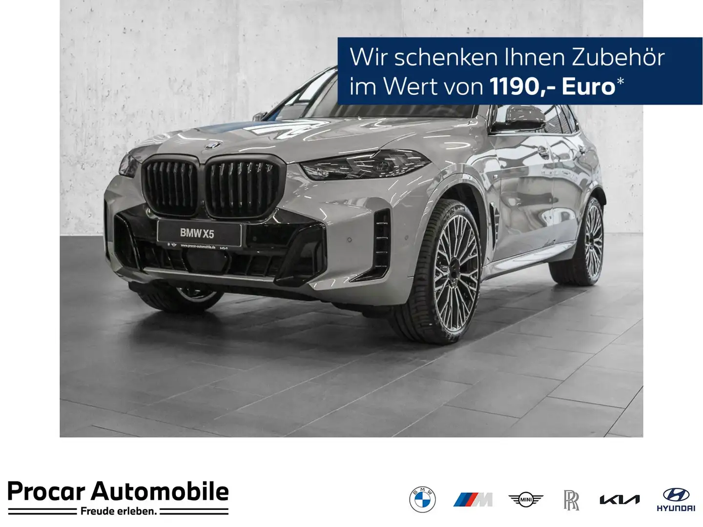 BMW X5 xDrive40d M Sport HUD PANO ACC AHK 360°KAM Grau - 1