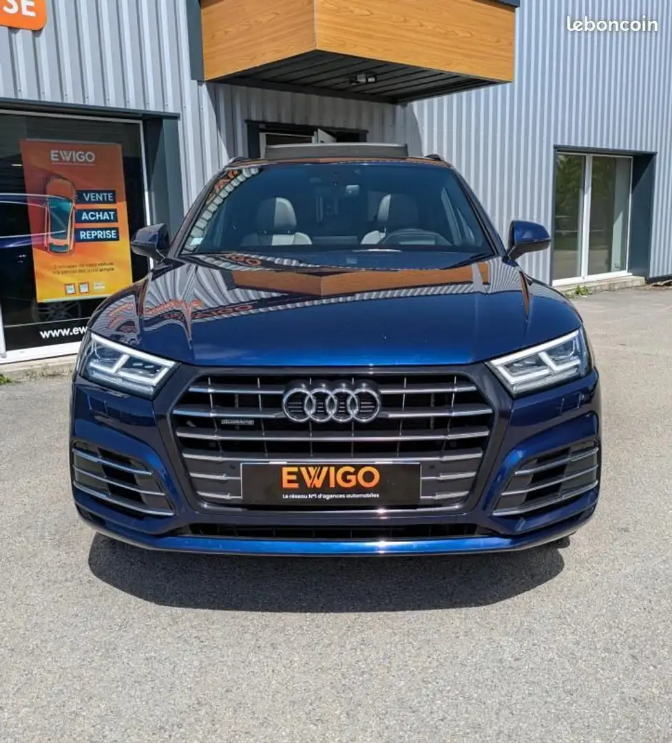 Audi Q5 2.0 55 TFSIE 367H 250ch HYBRID PHEV BLACK LINE QUA Kék - 2