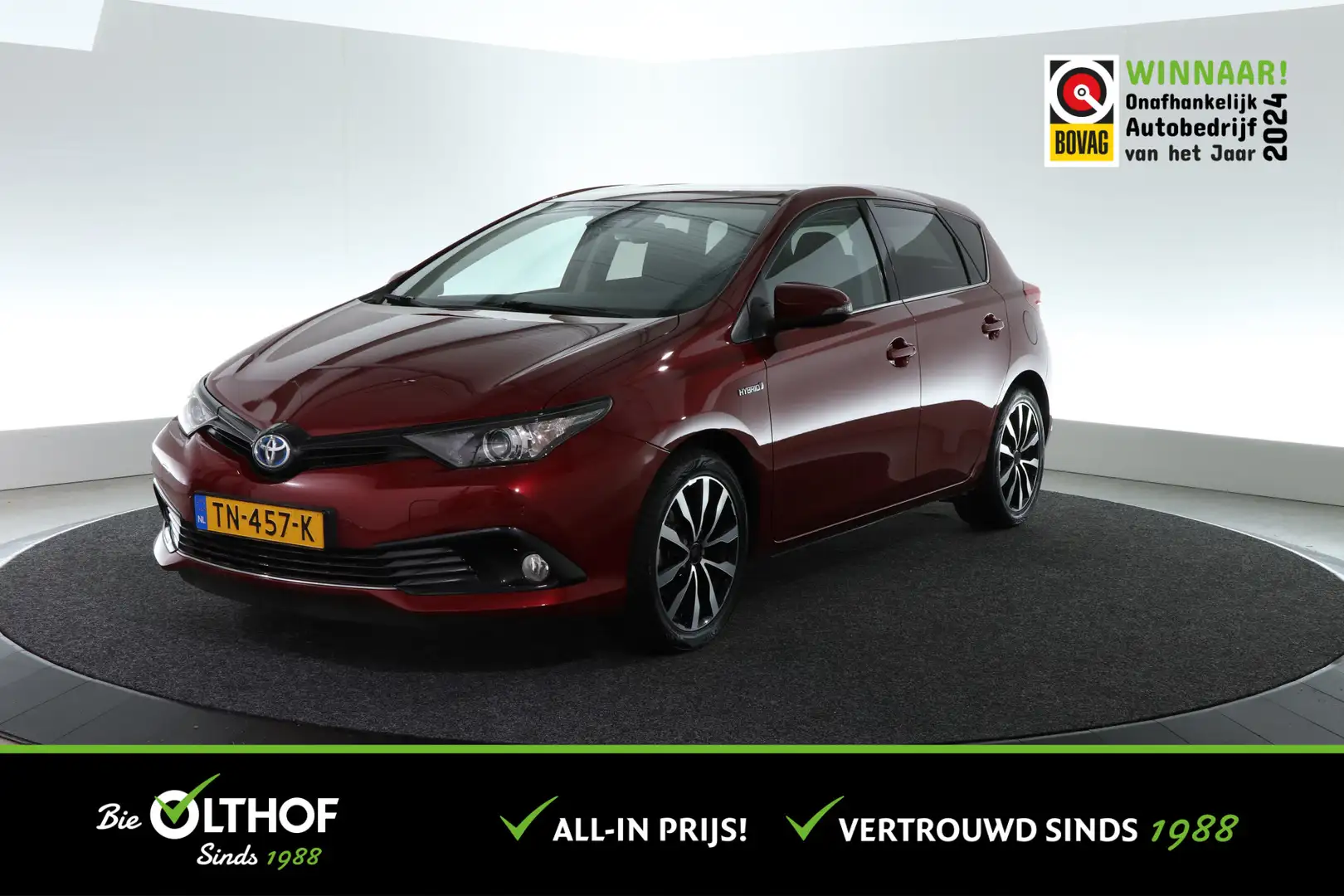 Toyota Auris 1.8 Hybrid Energy Plus | TREKHAAK | CAMERA | Rood - 1