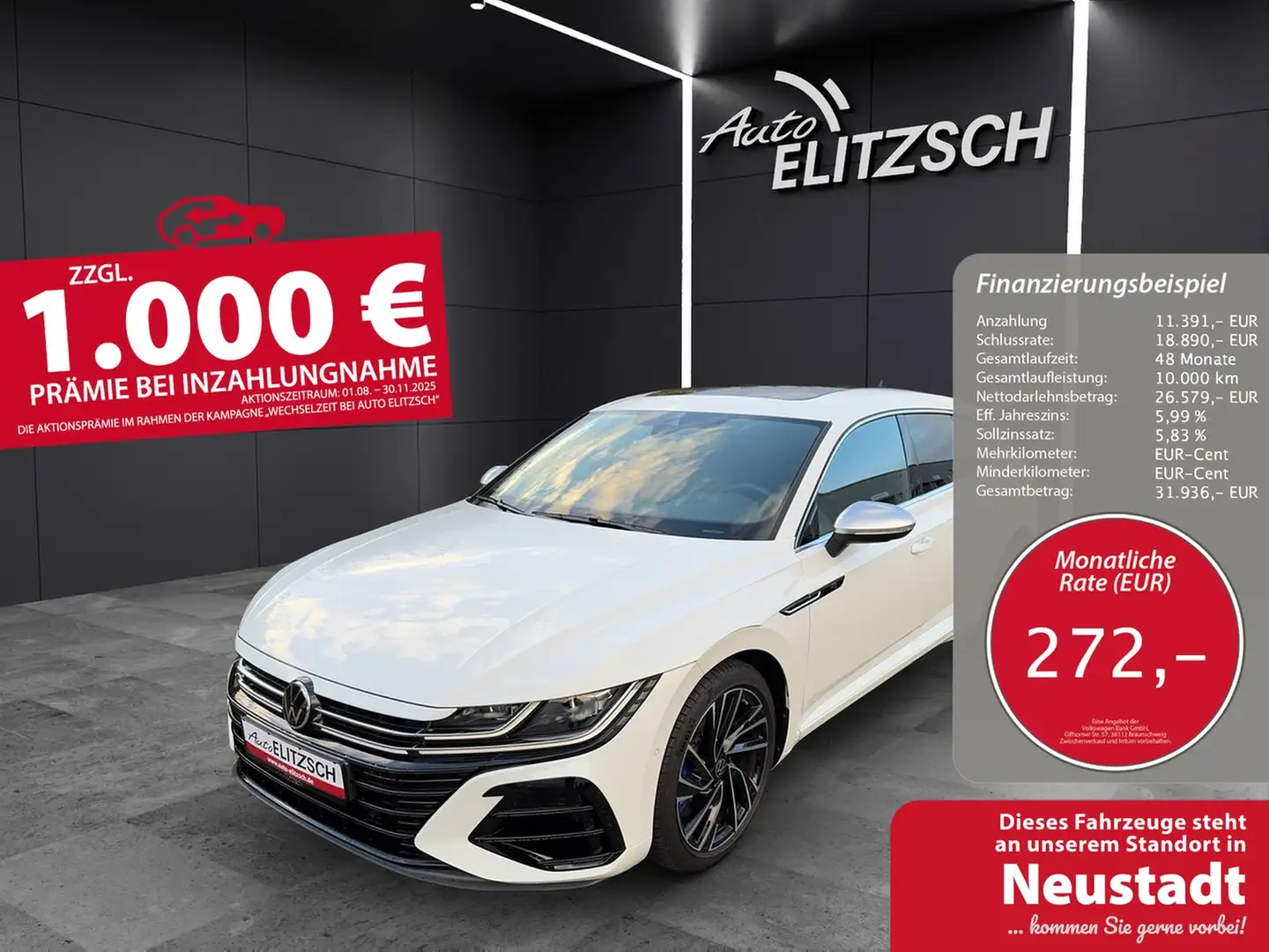 Volkswagen Arteon SB R 4M TSI LED PANO RFK ACC DCC HUD Weiß - 1