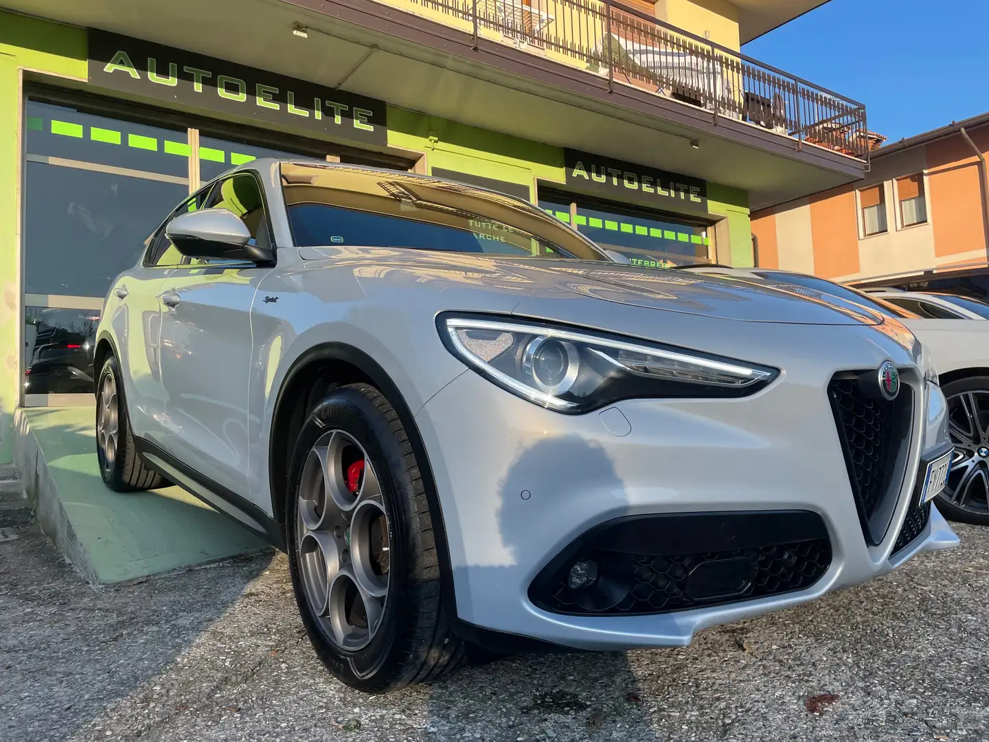 Alfa Romeo Stelvio 190 CV Q4 Sprint Navi Pelle Harman Kardon Grigio - 1