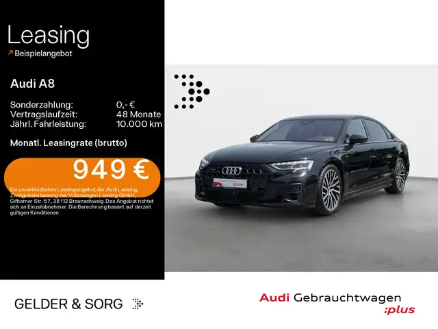 Audi A8 Lang 60 TFSIe qu. S line Ruhes.*TV*Nacht*HuD*
