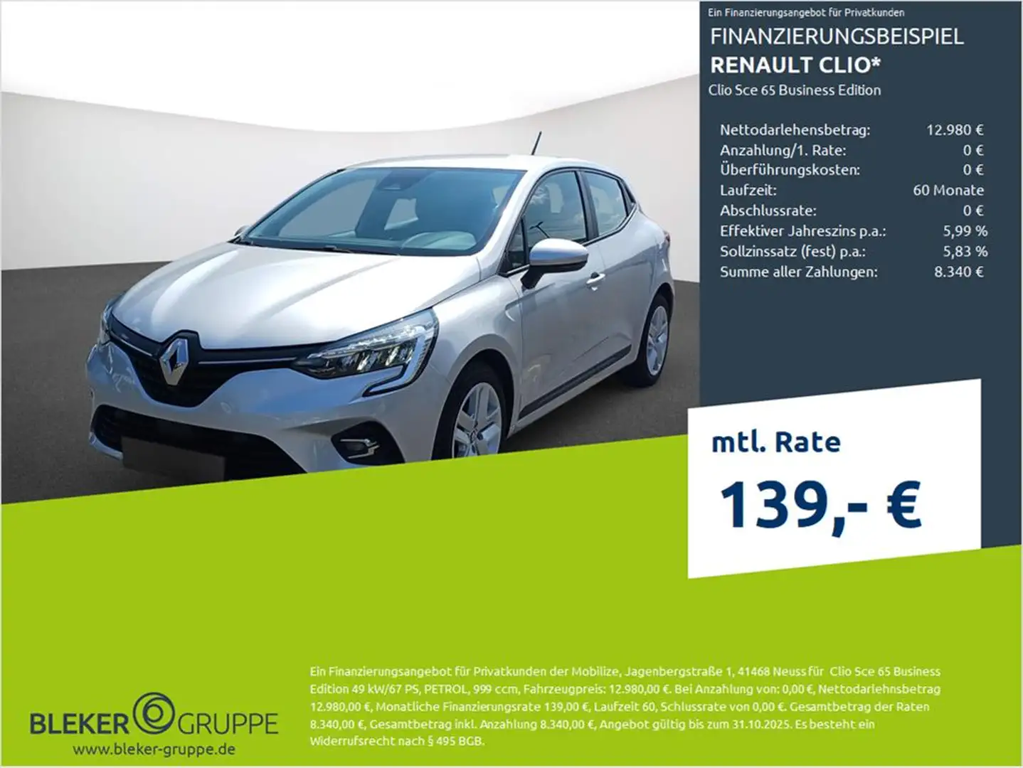 Renault Clio Sce 65 Business Edition Gris - 1