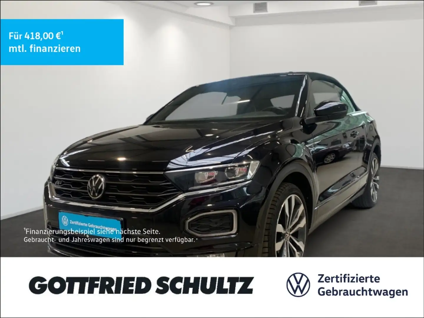 Volkswagen T-Roc Cabriolet R-LINE TSI DSG SITZHEIZUNG EINPARKHILFE Schwarz - 1