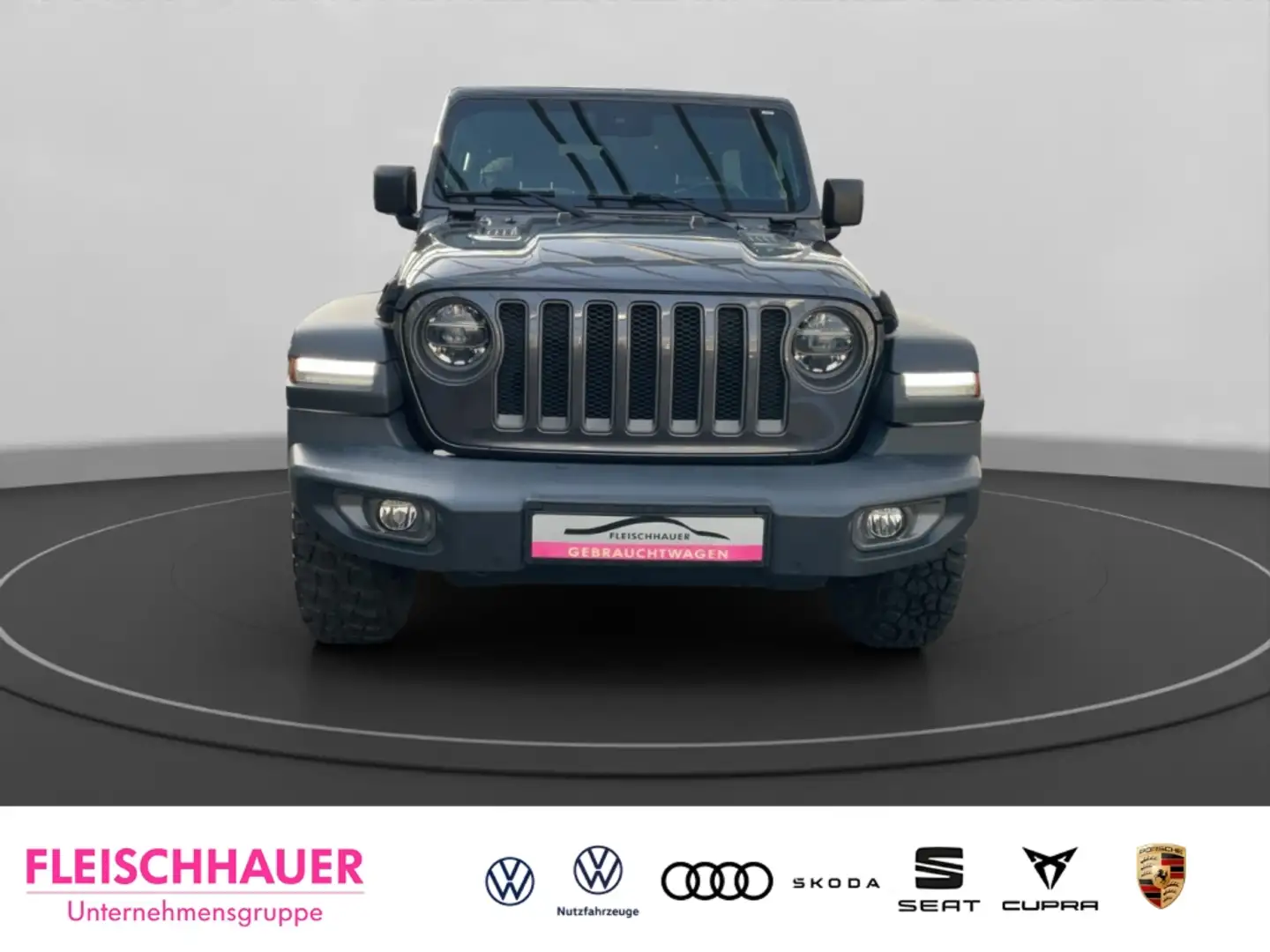 Jeep Wrangler 2.0 Rubicon JK Hardtop AHK-ab. Navi Leder Soundsy. Gris - 2