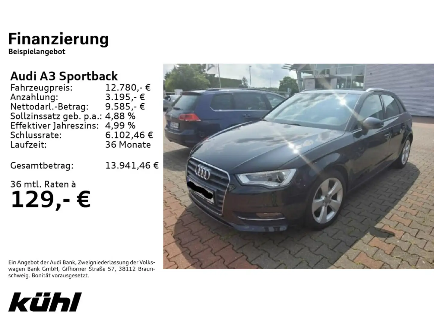 Audi A3 2.0 TDI Ambition Xenon+ Sitzhzg. Na Schwarz - 2