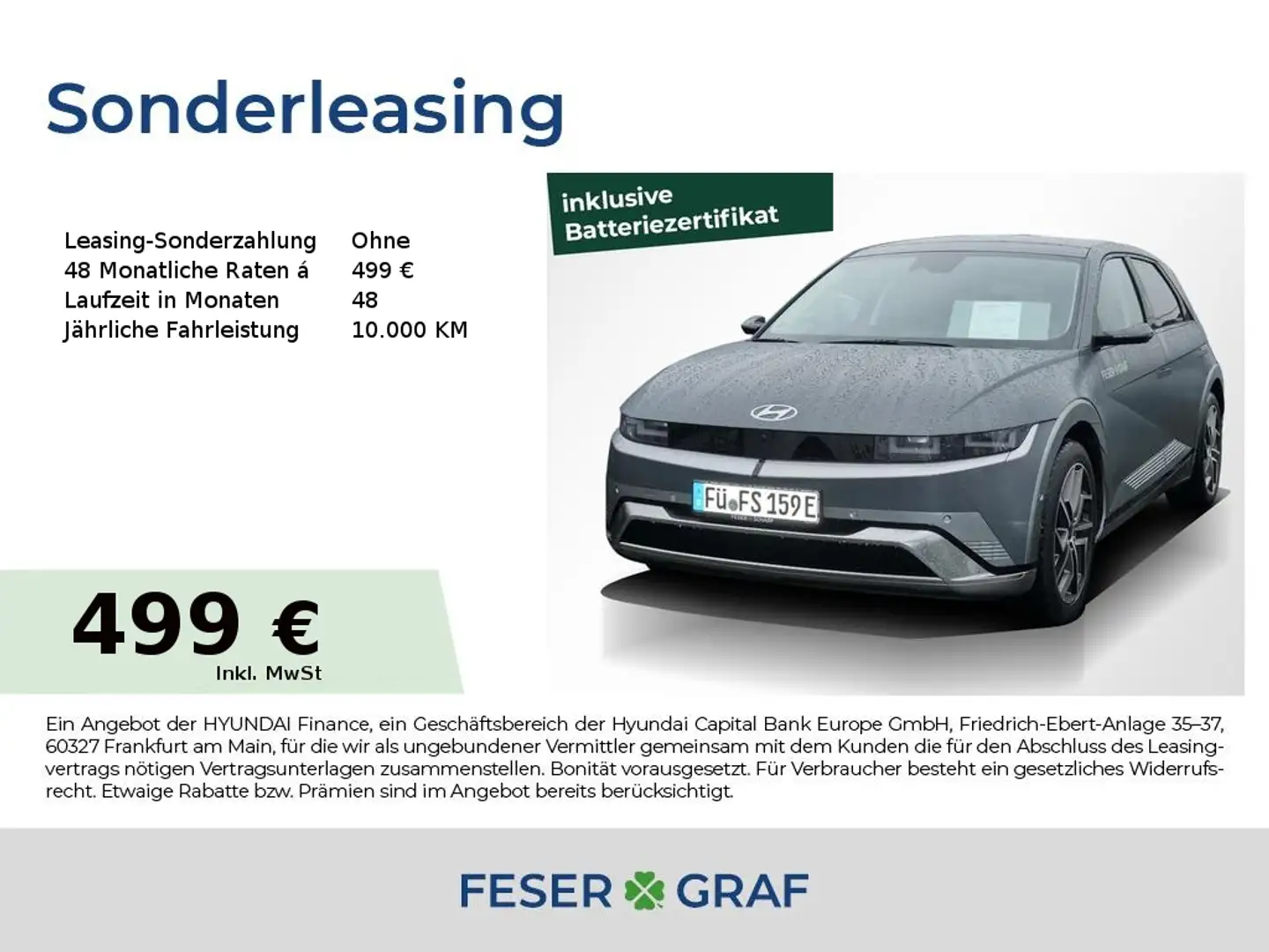 Hyundai IONIQ 5 UNIQ-PAKET ALLRAD LEDER MATRIX NAVI 360° Grijs - 1