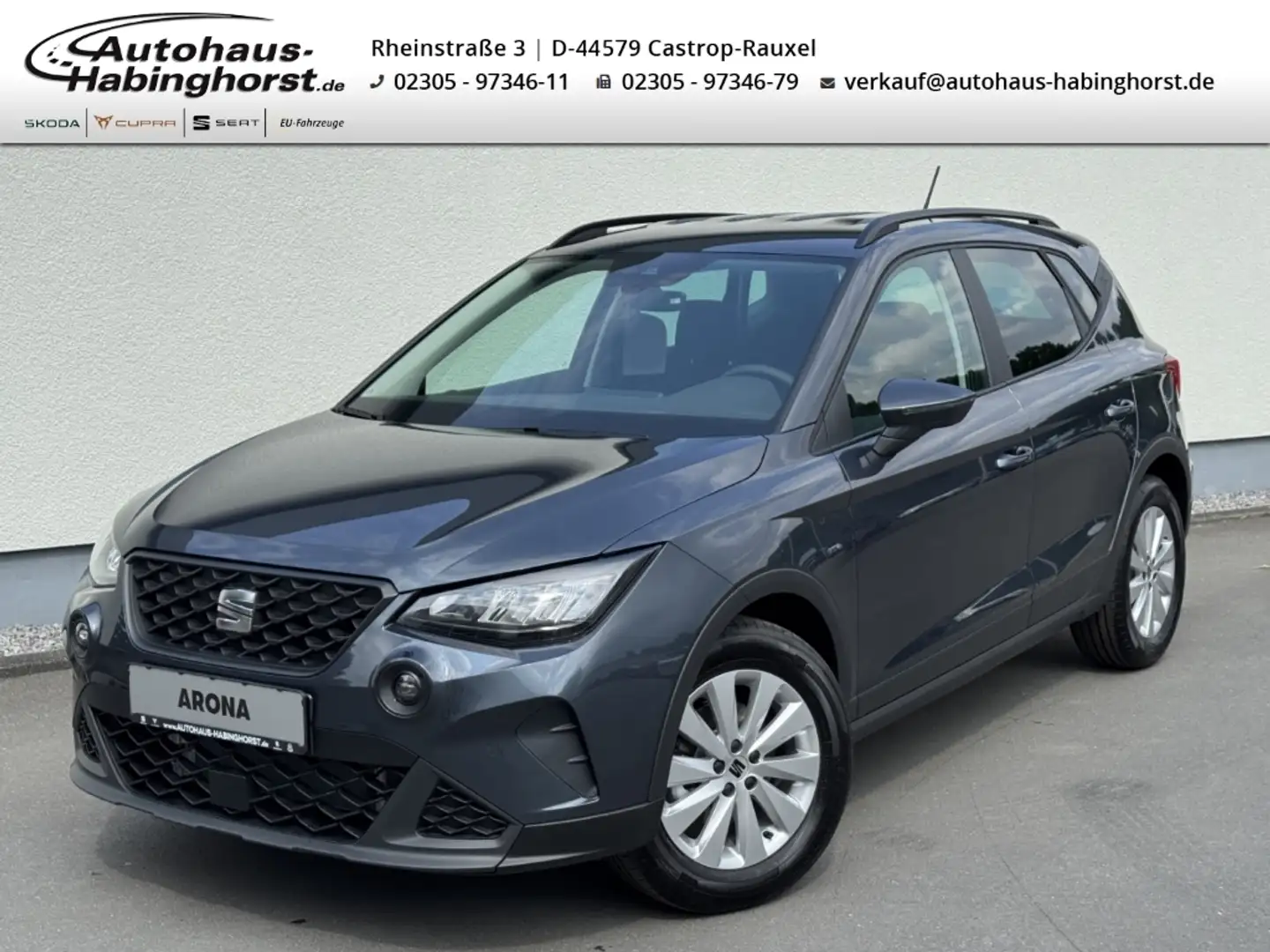 SEAT Arona 1.0 TSI DSG Style ACC LED AHK PDC Shz LM Grau - 1