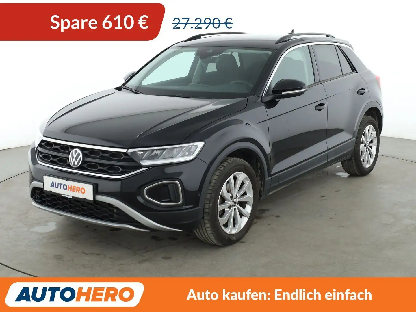 Volkswagen T-Roc 1.5 TSI ACT Life*VC*LED*CAM*ACC* Noir - 1