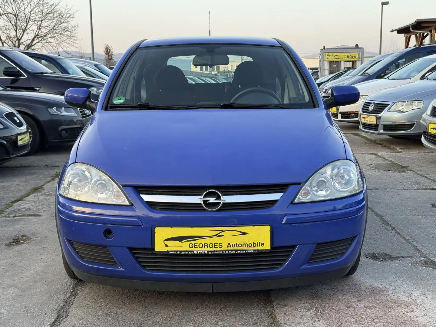 Opel Corsa 1.0 12V 1.HAND KLIMA S.HEFT Bleu - 2