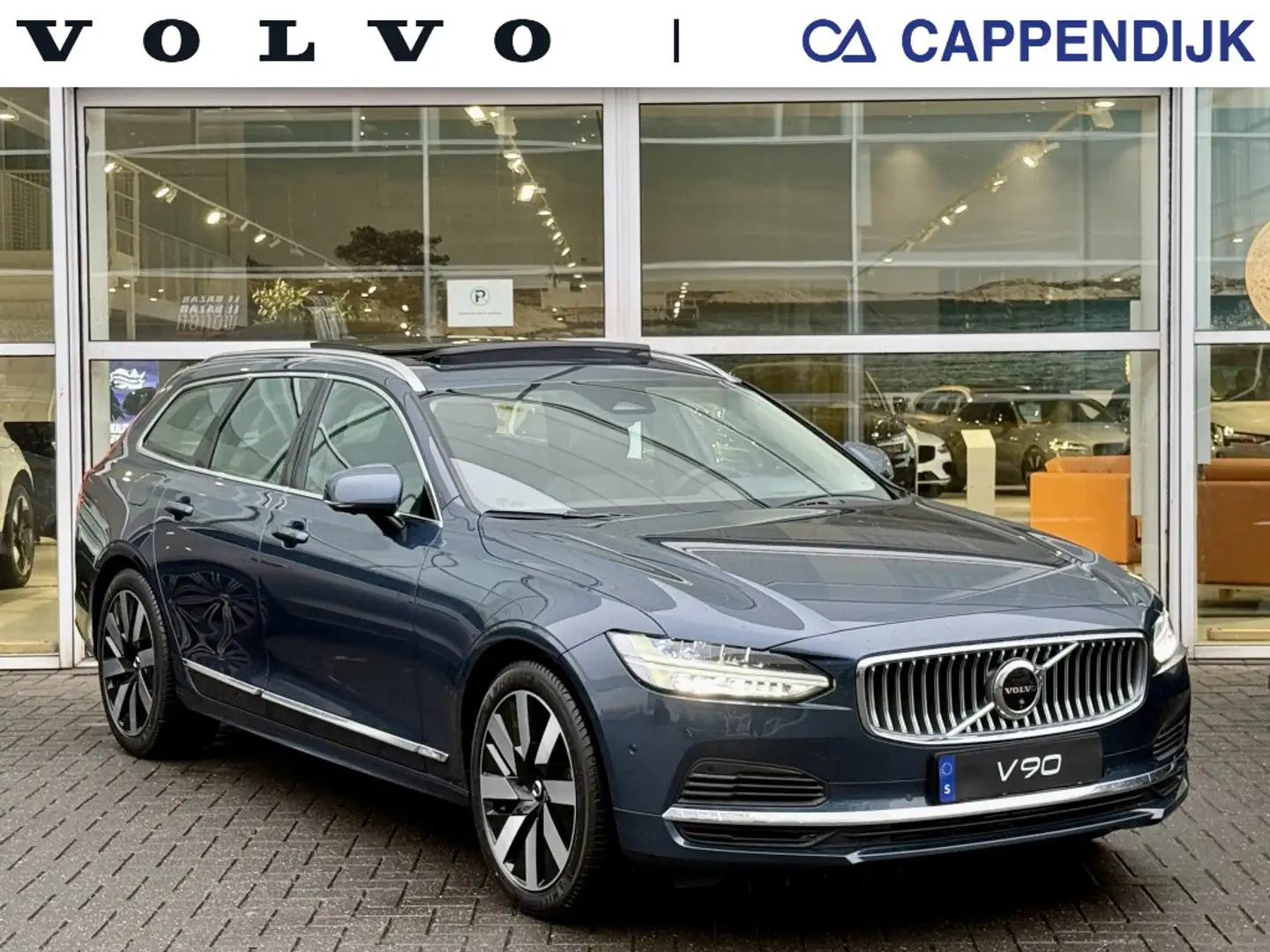 Volvo V90 T6 AWD Ultra Massage ACTIE NIEUWPRIJS €83.600,- Blue - 1