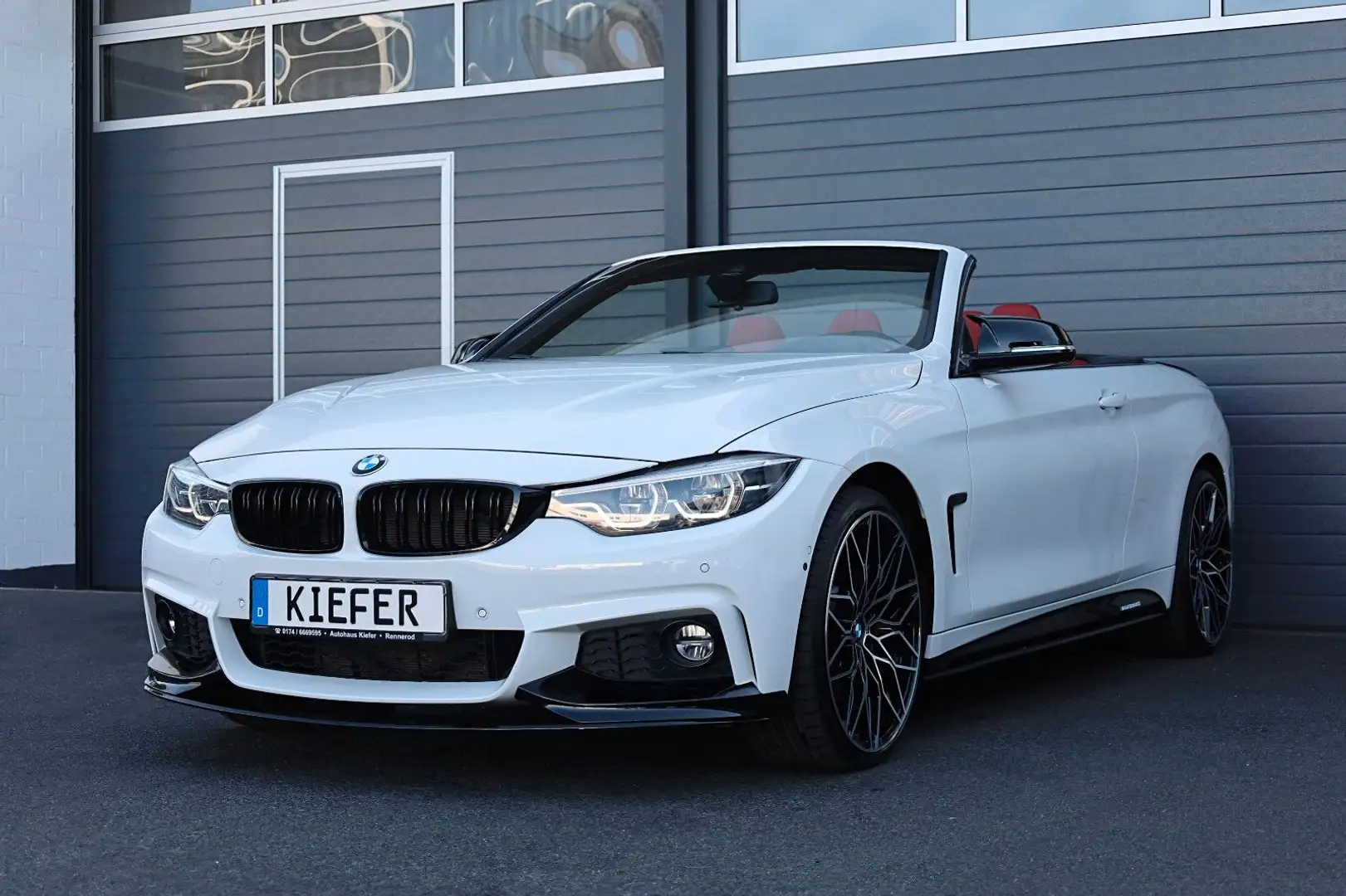 BMW 430 i xDrive Cabrio M/360/HUD/HK/AIRSCARF/SHZ/R20 Weiß - 1