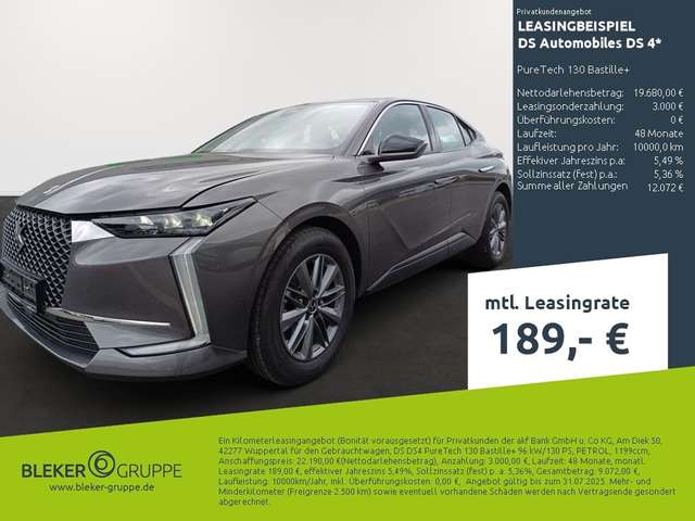 DS Automobiles DS 4 PureTech 130 Bastille+