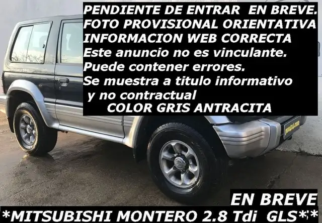 Mitsubishi Montero Corto 2.8 Tdi GLS Lujo