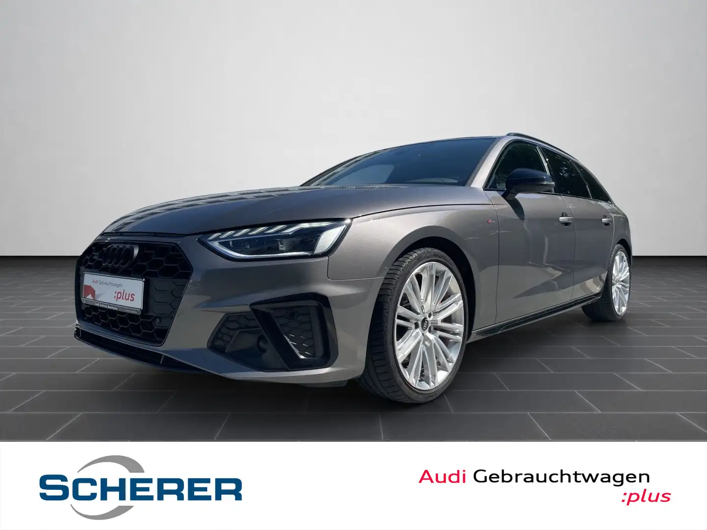 Audi A4 40 TDI quattro S tro. S LINE B&O NAVI P Gris - 1