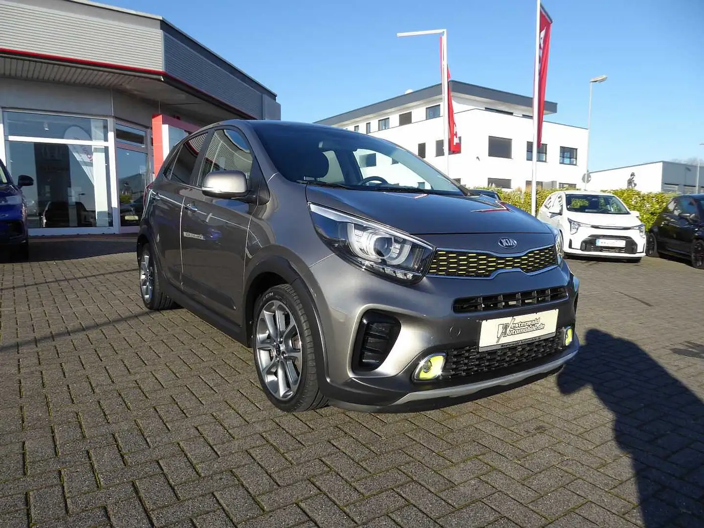 Kia Picanto 1.0 T-GDI OPF X-Line / Navi / Scheckheft-gepflegt Grau - 2