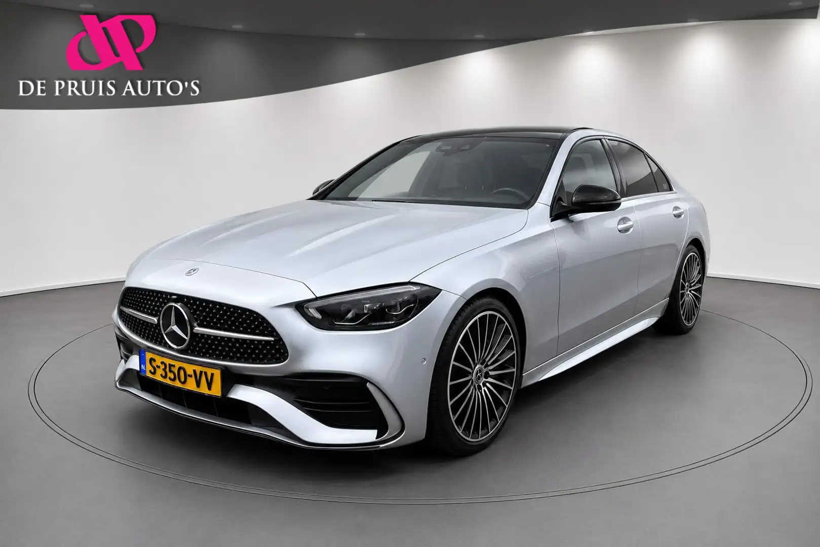 Mercedes-Benz C 200 AMG Luxury Line Pano dak Night Pakket 19 inch Came Grijs - 1