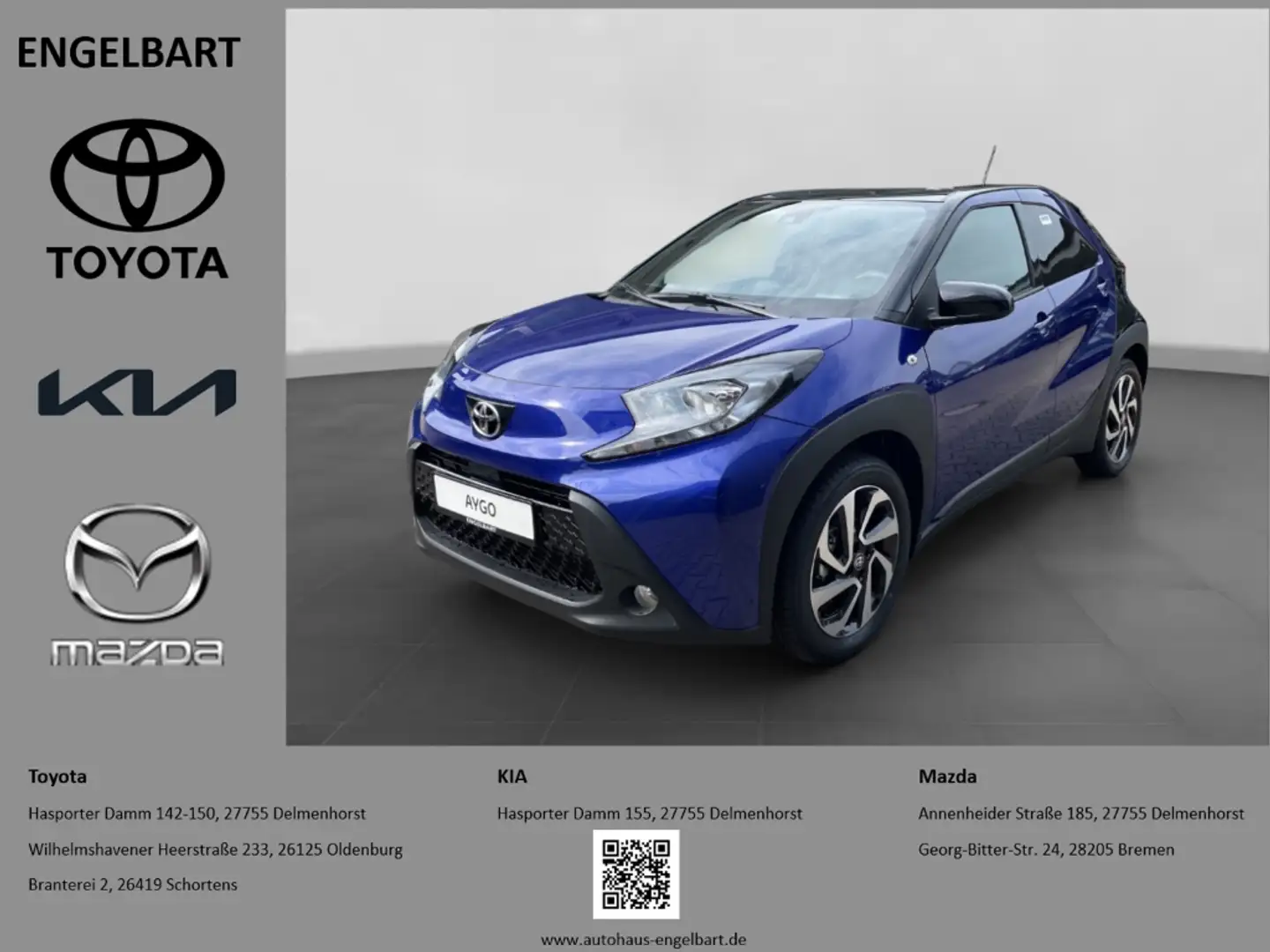 Toyota Aygo X Team D 1.0 VVT-i EU6d SHZ Rückfahrkam. Blau - 1