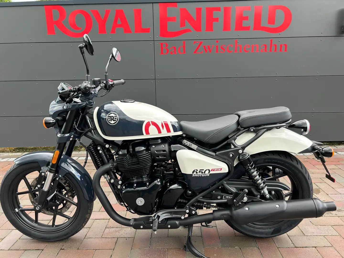 Royal Enfield Shot Gun 650 Stencill white - sofort verfügbar Alb - 2