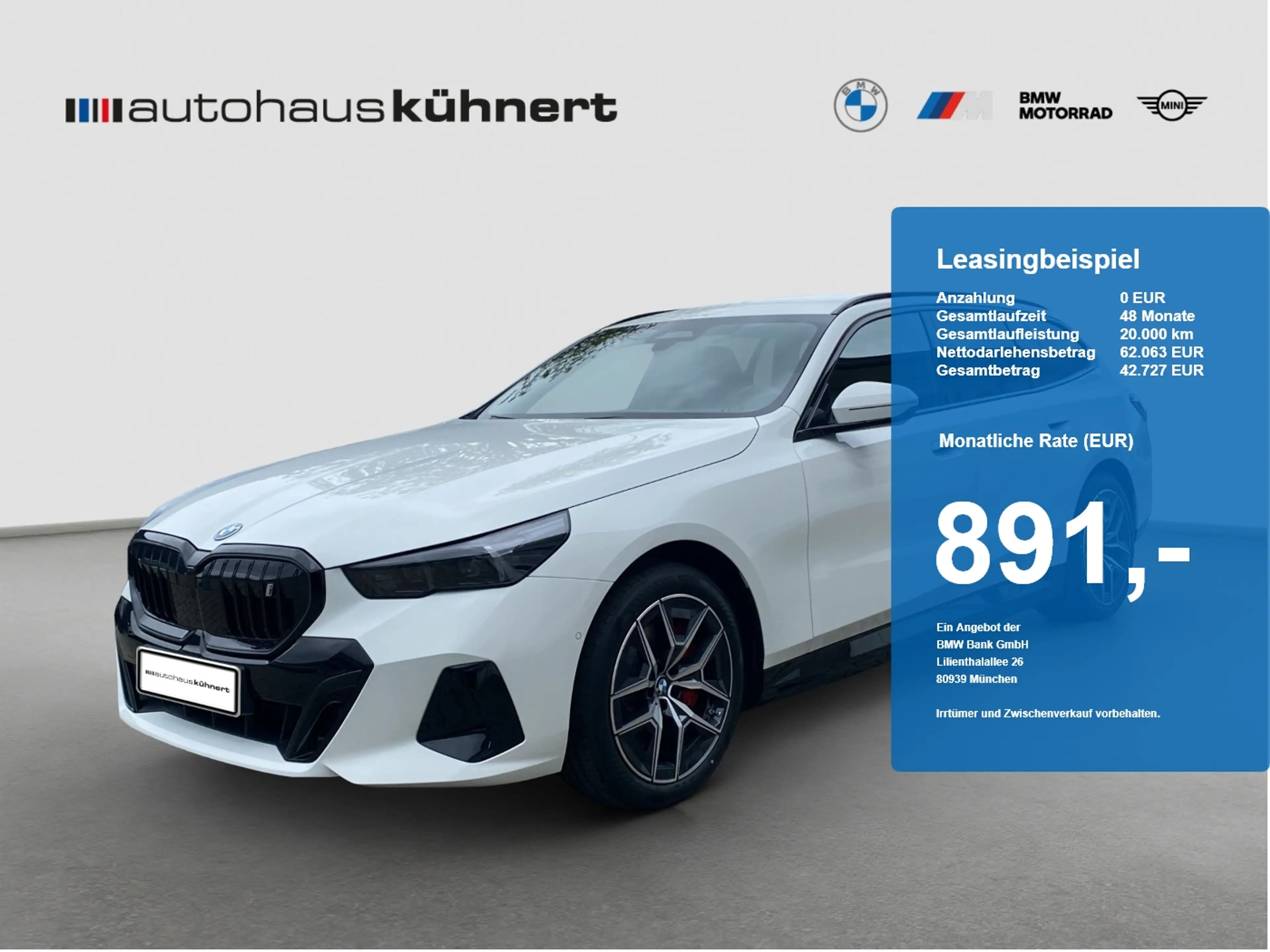 BMW i5 xDrive40 Touring UPE 97.380 EUR ///M-Sport AHK