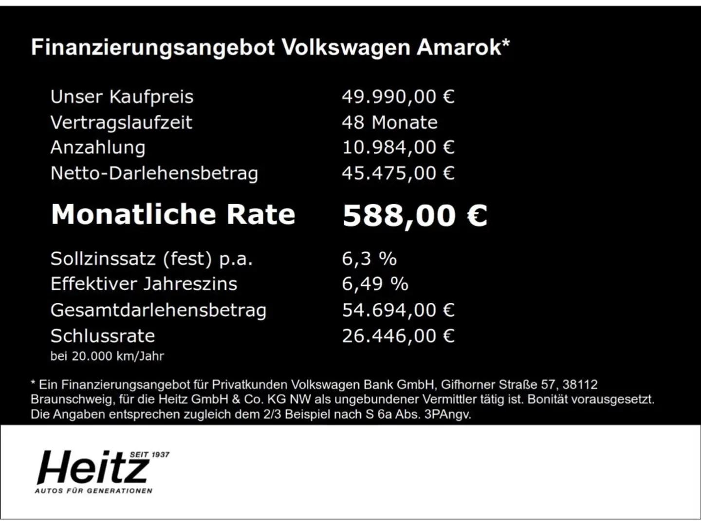 Volkswagen Amarok 4MOTION AHK ACC LED Diff.sperre Sitzhzg Weiß - 2