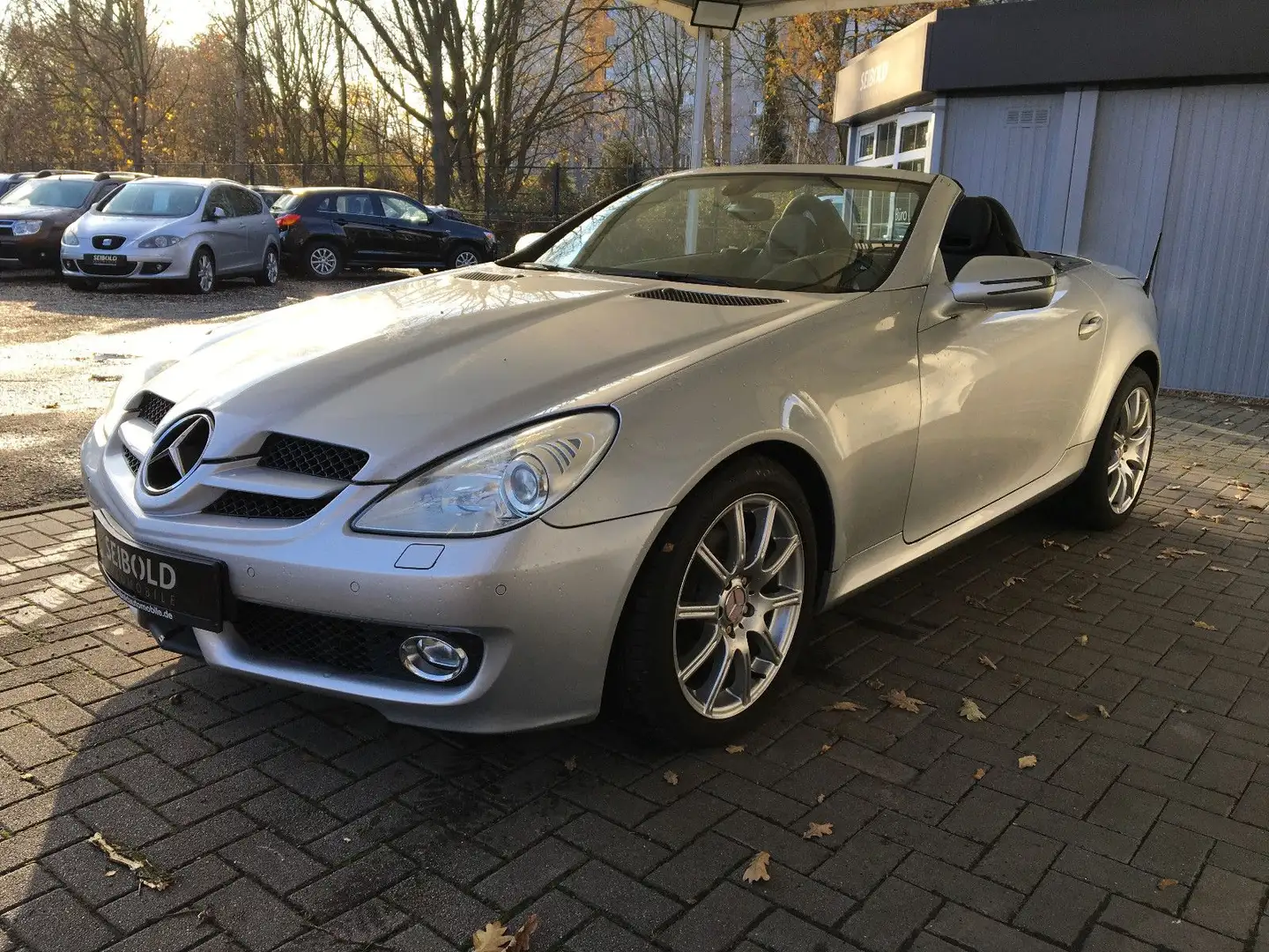 Mercedes-Benz SLK 300 V6 Roadster/Autom/Leder/Navi/Xenon/Tempo Срібний - 1