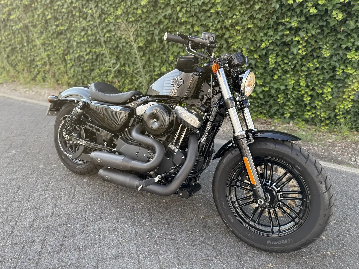 Harley-Davidson Sportster Forty Eight 5HD | 2017 | SLECHTS 7DKM | MCJ ADJUSTABLE EXHAUST Zwart - 1