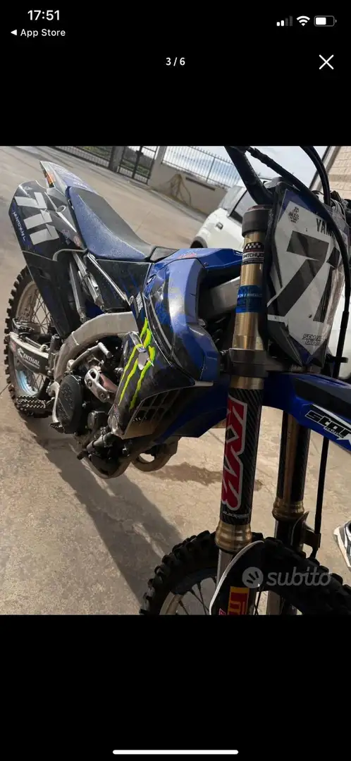 Yamaha YFZ 450 Azul - 1