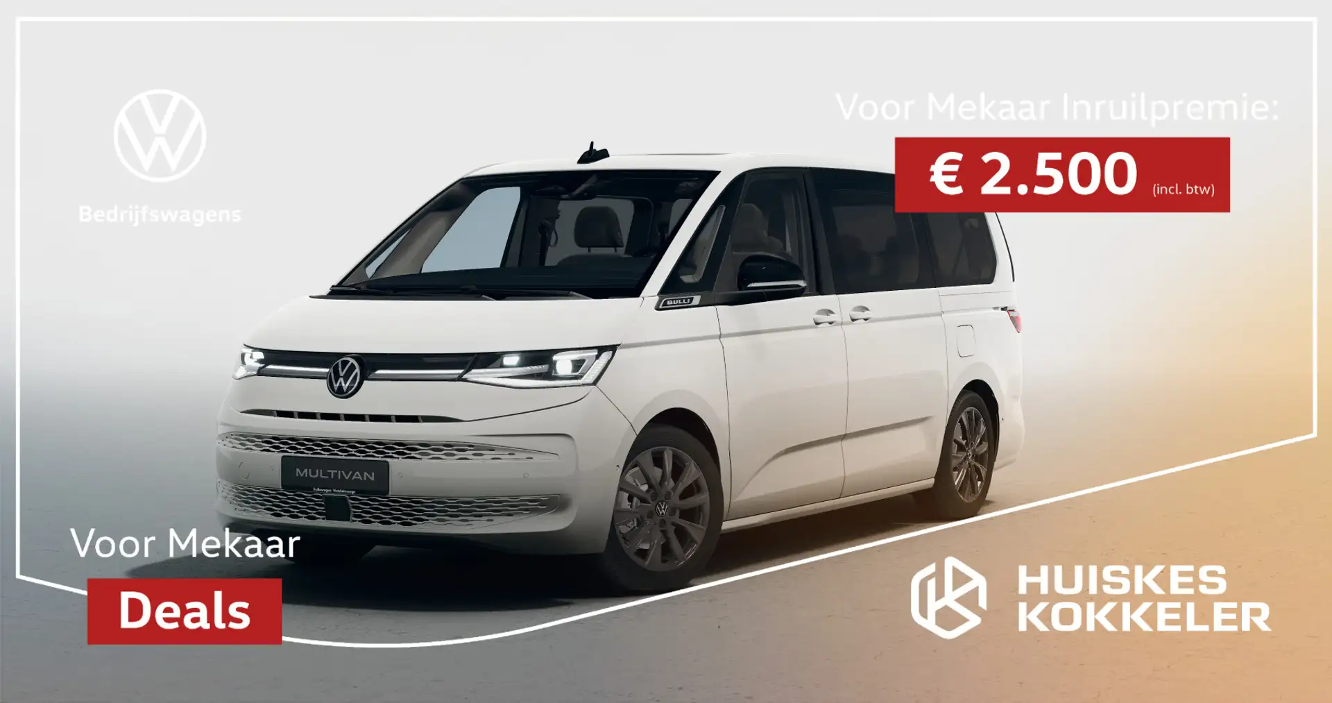 Volkswagen 1.5 245pk DSG eHybrid L2 Bulli Edition 4Motion  € Wit - 1