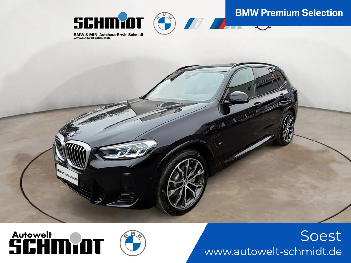 BMW X3 xDrive30e M Sport + GARANTIE-bis-08.2029 Schwarz - 1