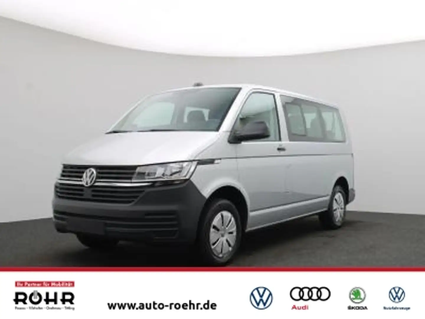 Volkswagen T6.1 Transporter Kombi KR (AHK.PDC.9Sitzer.Navi) 2.0 TDI DSG Srebrny - 1