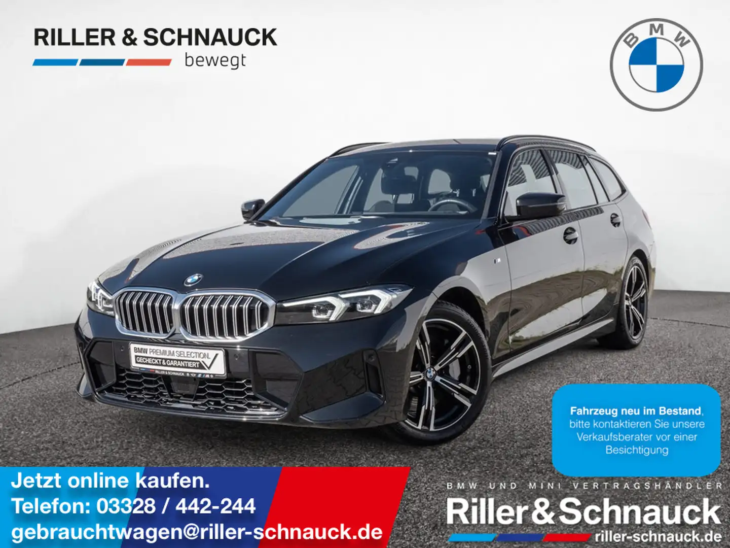 BMW 330 i Touring xDrive M Sport ACC+KAM+LED+NAVI+ Schwarz - 1