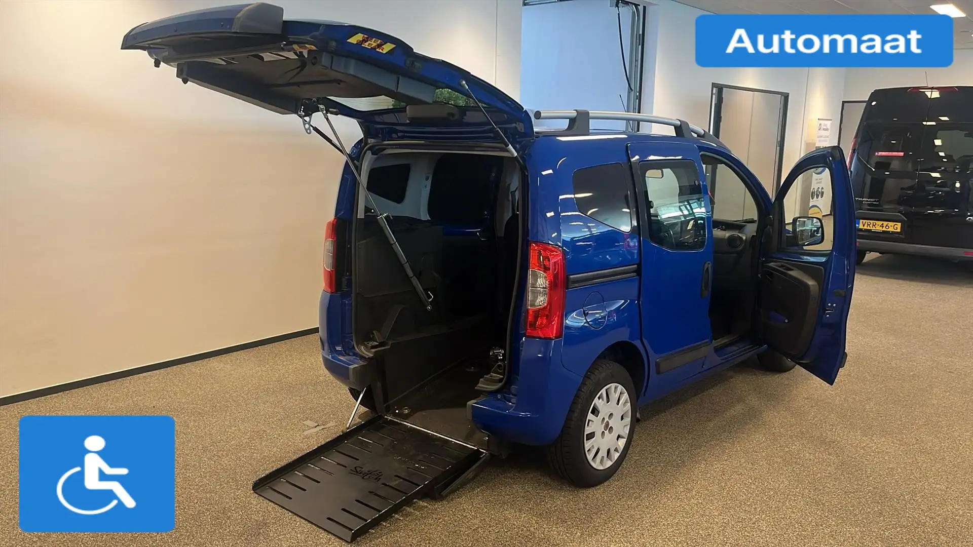 Fiat Qubo Rolstoelauto Automaat - Rolstoel voorin Blauw - 2