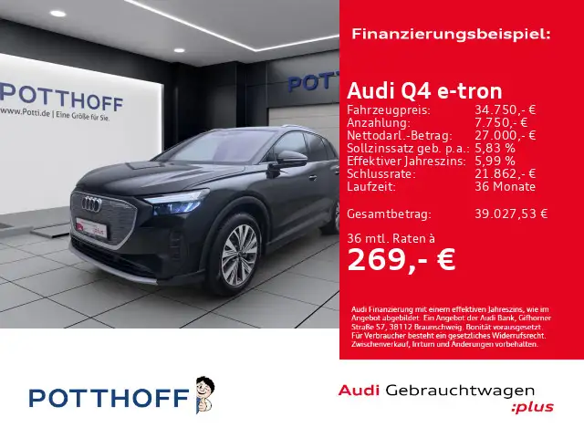 Audi Q4 e-tron 40 PANO AHK NAVI KAMERA LED SITZHZG