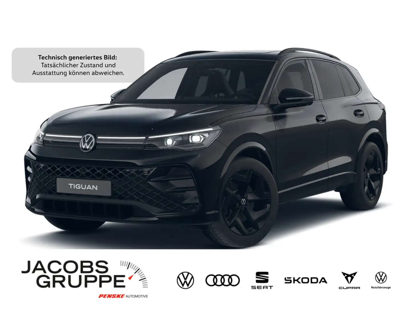 Volkswagen Tiguan 2.0 TDI R-Line "Black Style" DSG,Navi, Schwarz - 1