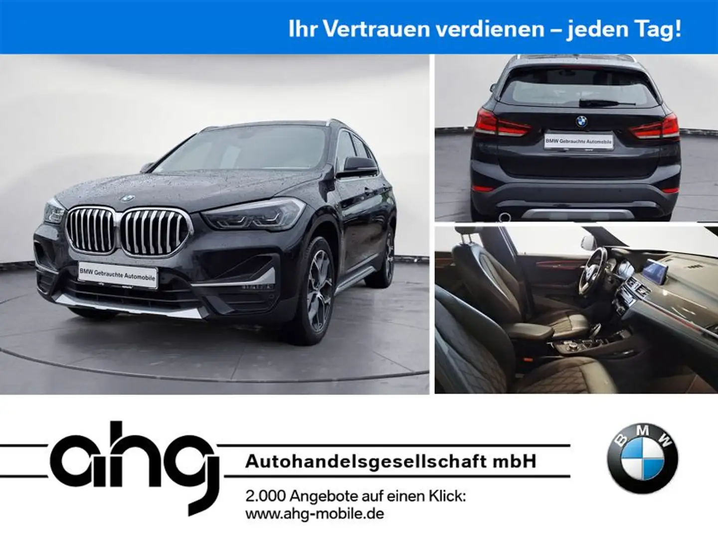 BMW X1 SDRIVE16D Aut X-Line Schwarz - 1