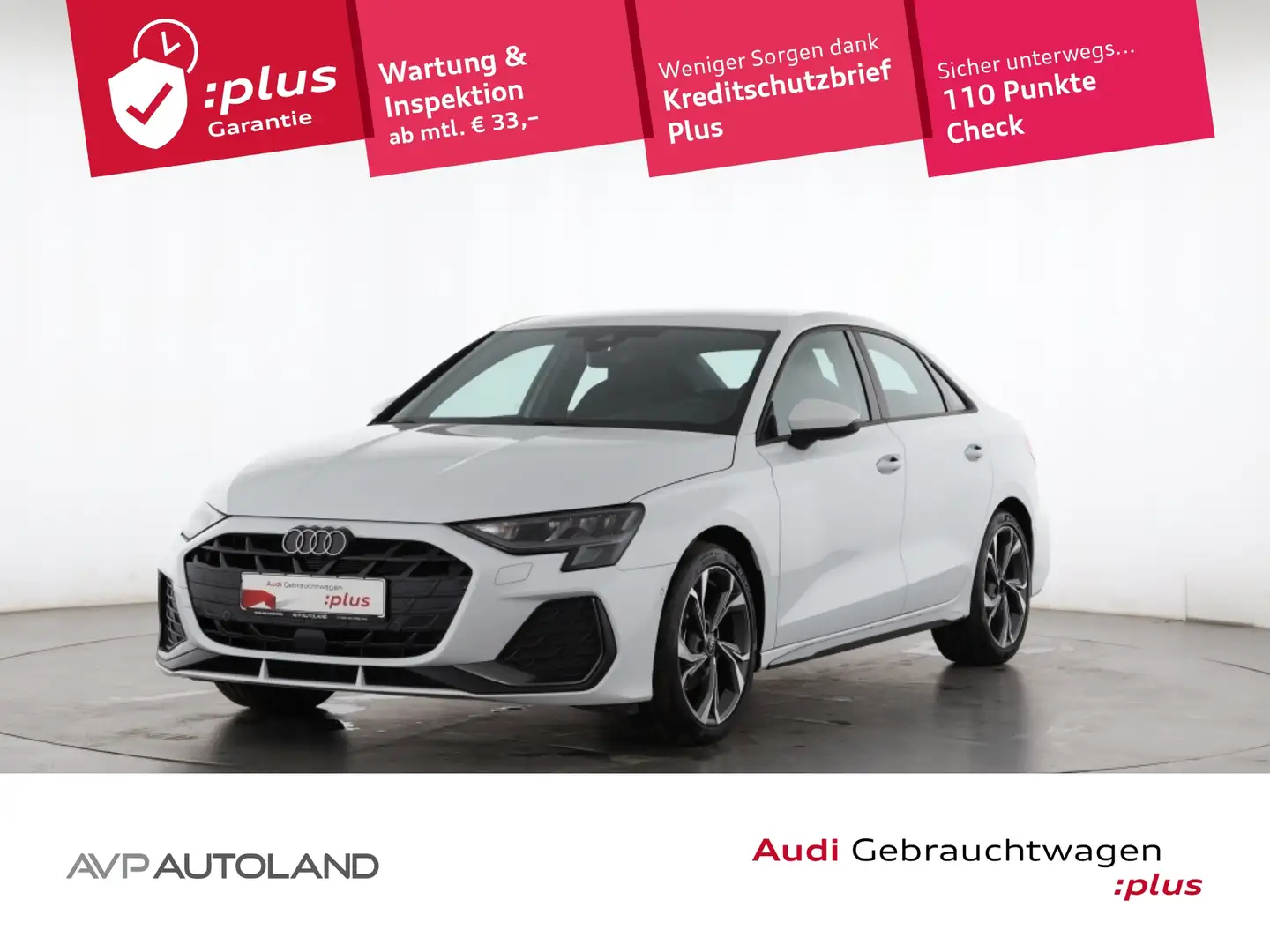 Audi A3 Limousine 35 TFSI S tronic S line Facelift Blanc - 1