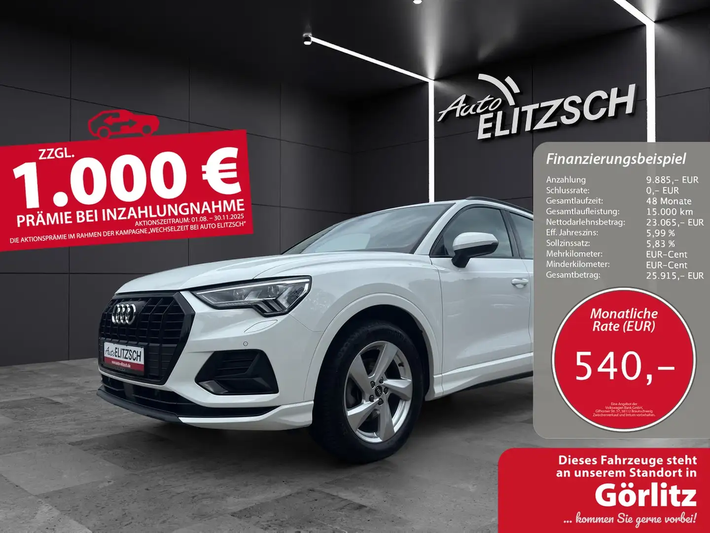 Audi Q3 35 TDI advanced S tronic Matrix LED Navi Optik ... Weiß - 1