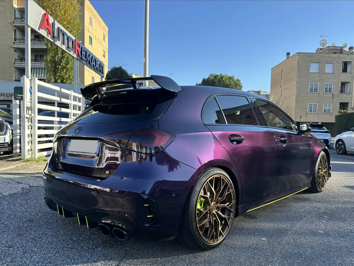 Mercedes-Benz A 35 AMG WRAP PURPLE TETTO AUTOMATICA CAMERA Negru - 1