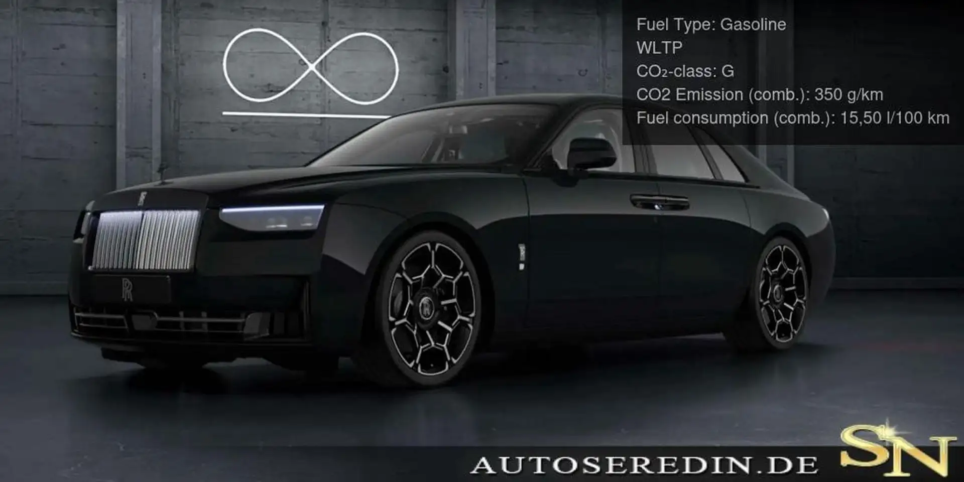 Rolls-Royce Ghost Series II Facelift Black Badge Shooting Star+4Seat Noir - 1