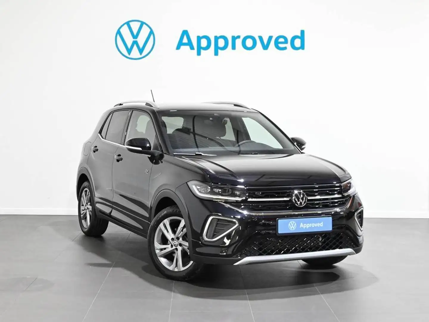 Volkswagen T-Cross 1.0 TSI R-Line 85kW Aut. Zwart - 1