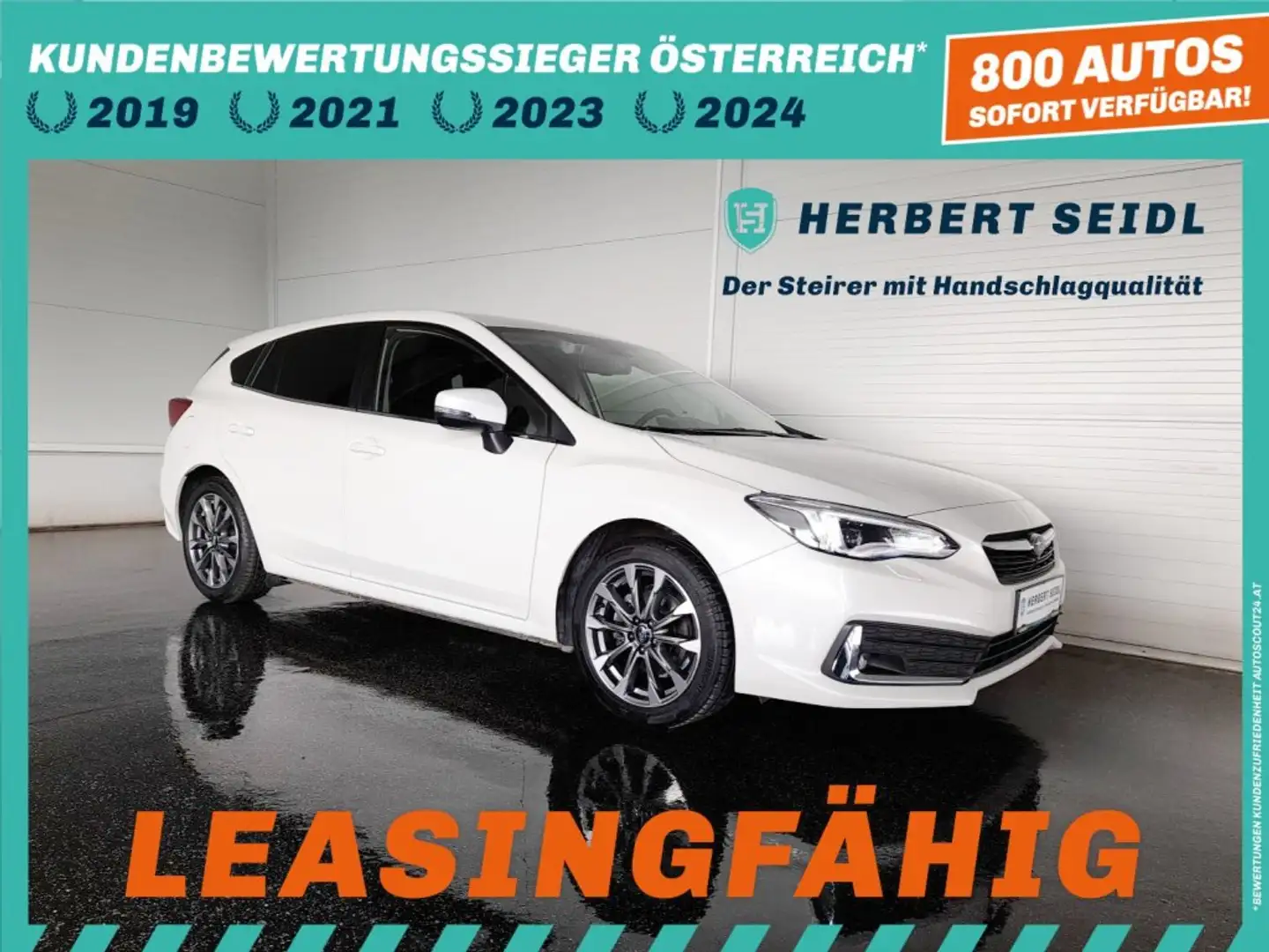 Subaru Impreza 1,6I EXCLUSIVE Aut. *VOLL LED / NAVI / 17 ZOLL / SPORTSITZE / KLIMAAUT.* Weiß - 1