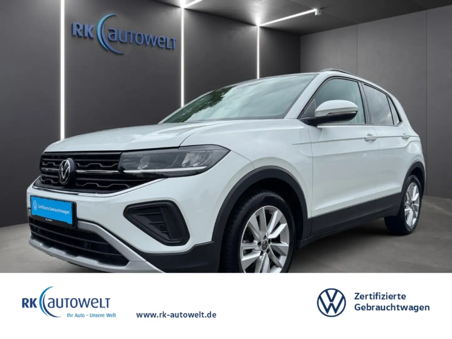 Volkswagen T-Cross Life 1.0 TSI DSG LED Navi Rückfahrkamera 17 Zoll Weiß - 1