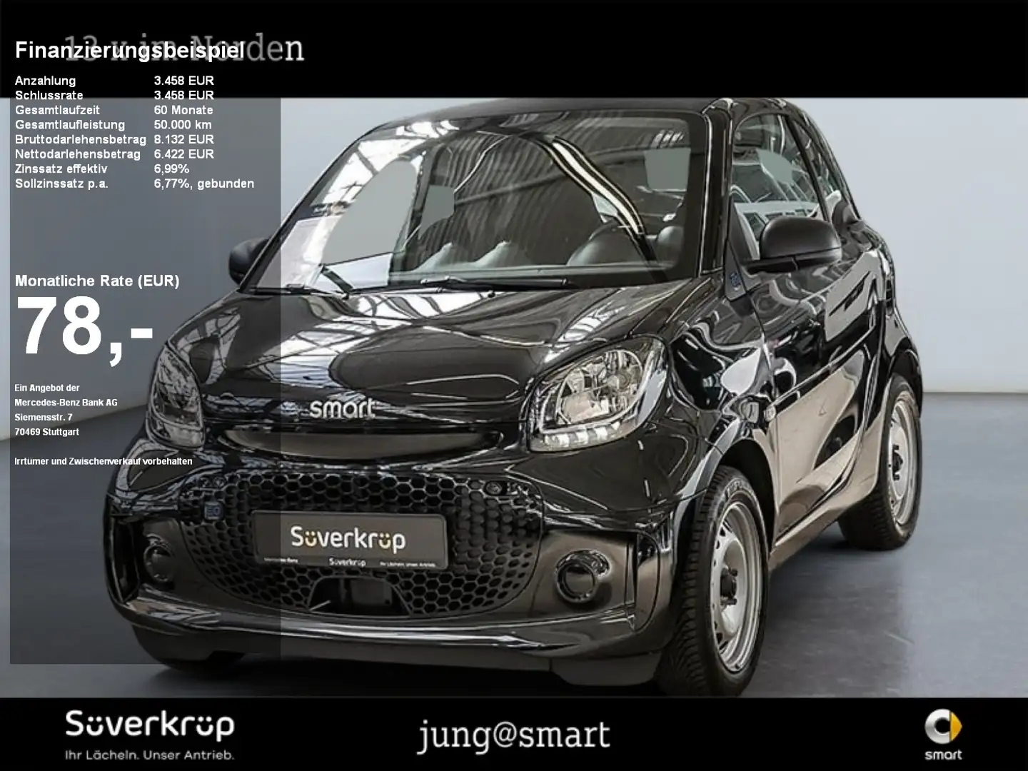 smart forTwo EQ  SHZ Noir - 1