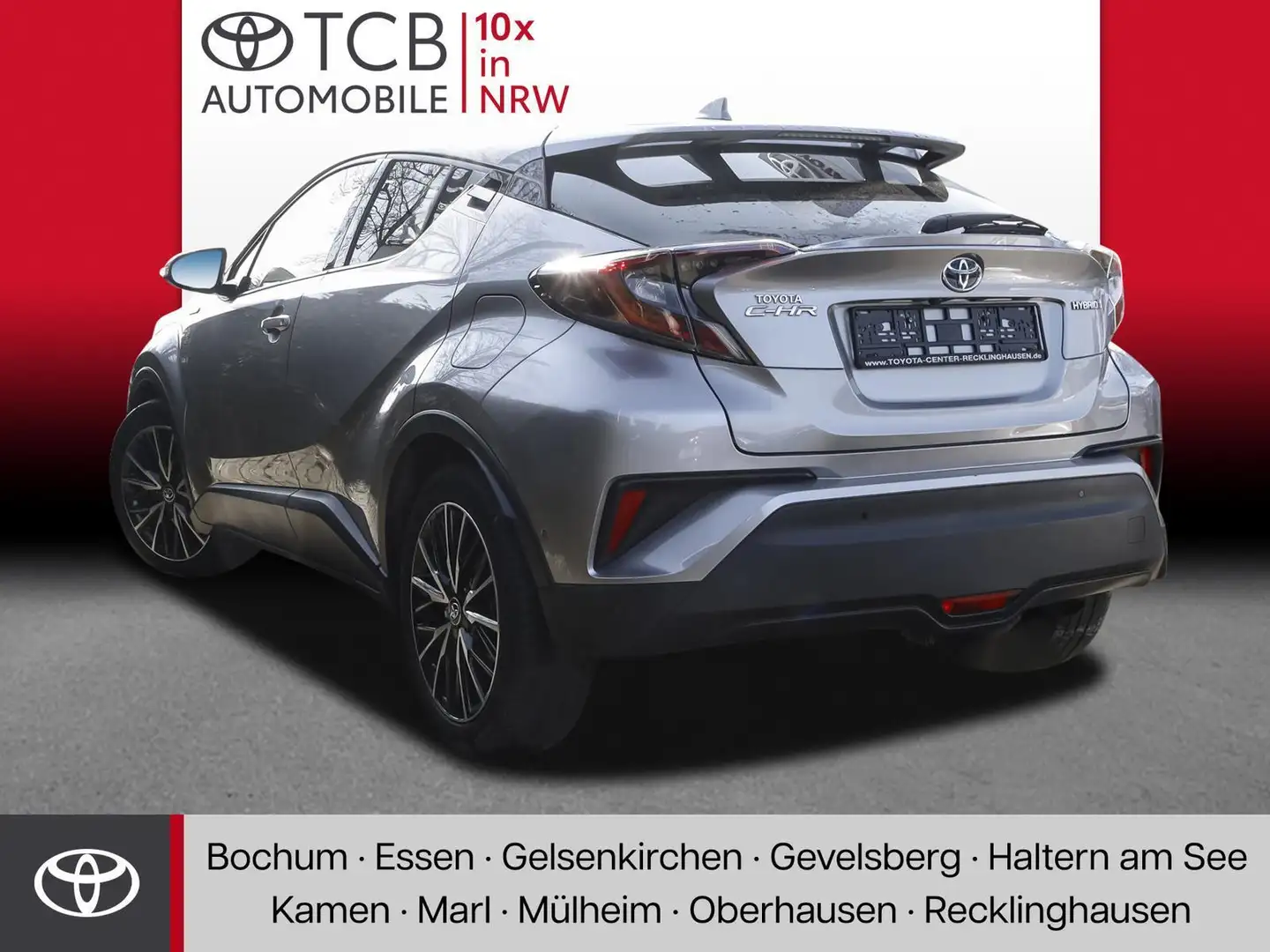 Toyota C-HR 1.8 Hybrid Lounge NAVI SHZ PDC KLIMA BT SERVO Gris - 2