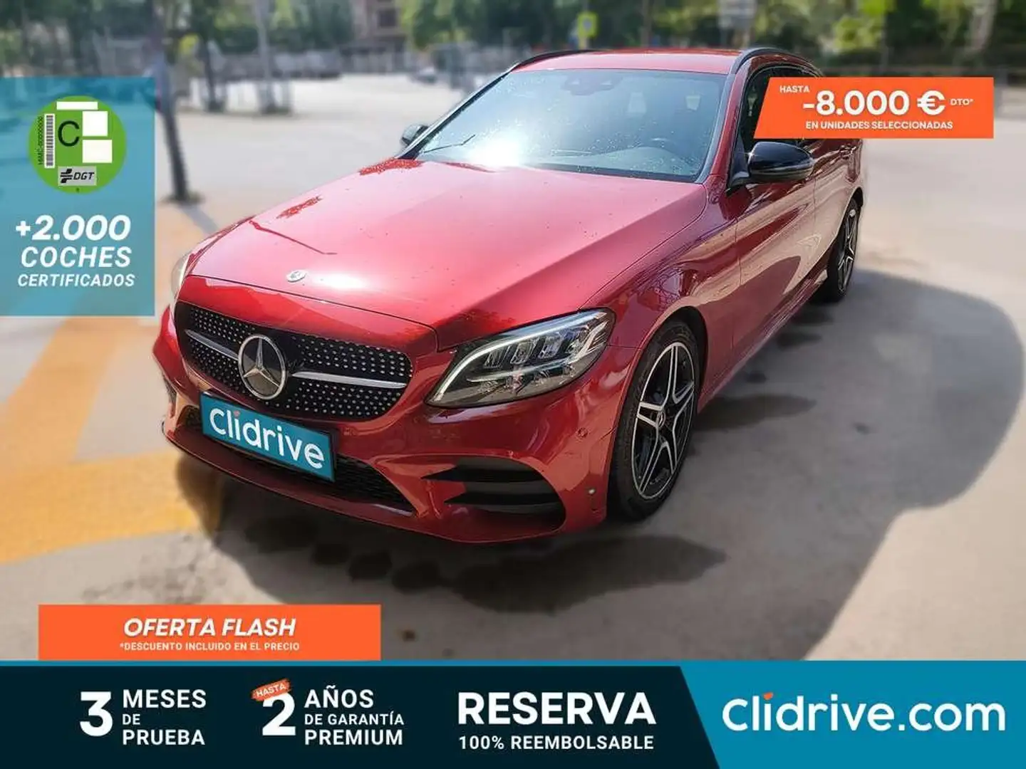 Mercedes-Benz C 220 Estate 220d 4Matic 7G Plus Rojo - 1